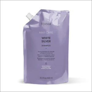 Lakme Teknia White Silver Champú Formula Vegana - 600 ml -