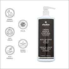 Cargar imagen en el visor de la galería, Crema masaje corporal - 1000 ml - 1000 ml - Cuidado
