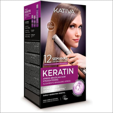 Kativa Kit Alisado Brasileño Vegano Xpress Doble Keratina