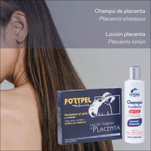 Cargar imagen en el visor de la galería, Pack 6 viales placenta 6x15 ml + Champú placenta - 200 ml