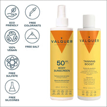 Cargar imagen en el visor de la galería, Pack Solar Corporal SPF 50 y Crema Hidratante Aceleradora