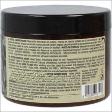 Cargar imagen en el visor de la galería, Pure Green Mascarilla Orgánica Detox Carbón 500 ml