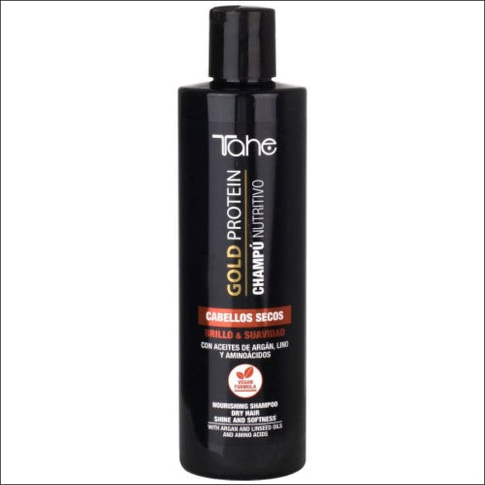 Tahe Champú Nutritivo Gold Protein Vegano - 300 ml - Champú