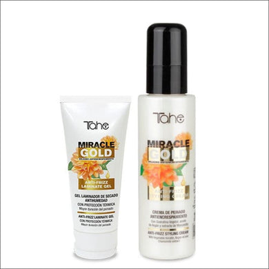 Tahe Miracle Gold Pack Antifrizz Gel Laminador + Crema