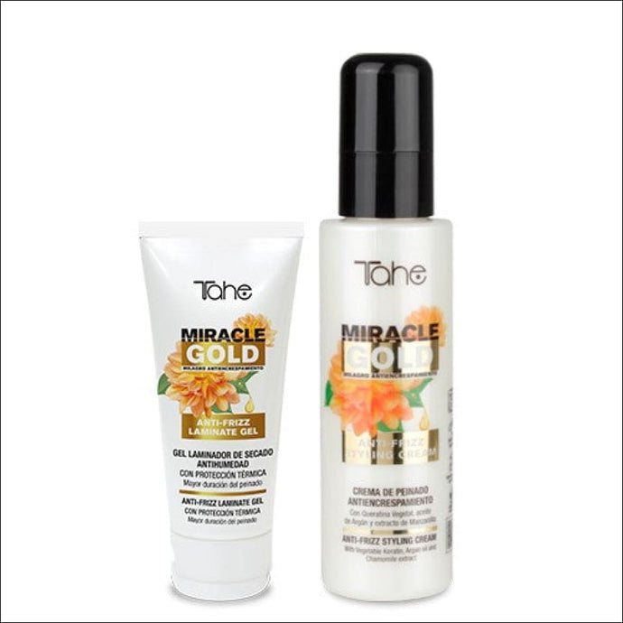 Tahe Miracle Gold Pack Antifrizz Gel Laminador + Crema