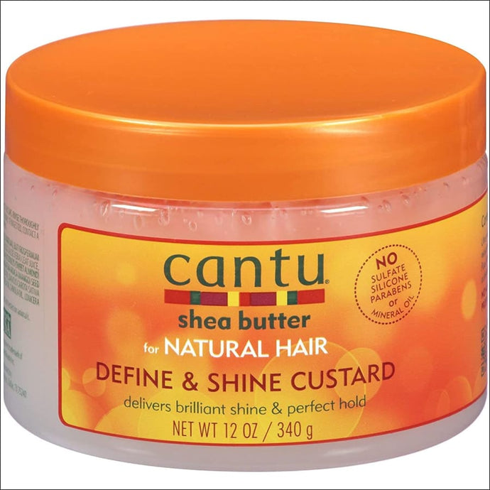 Cantu Natural Hair Define And Shine Custard 340 g - jazz pelu