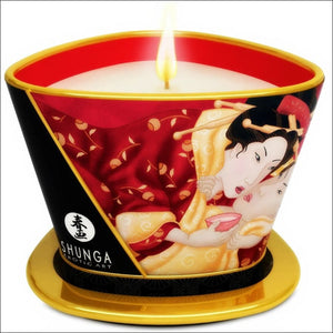 SHUNGA Vela De Masaje 170 ml - Fresa Champagne - Cosmética